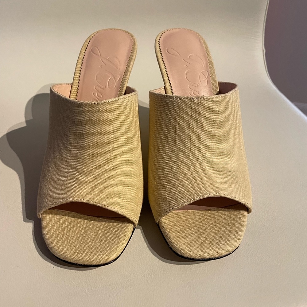 JCrew Wedge mule Bianca